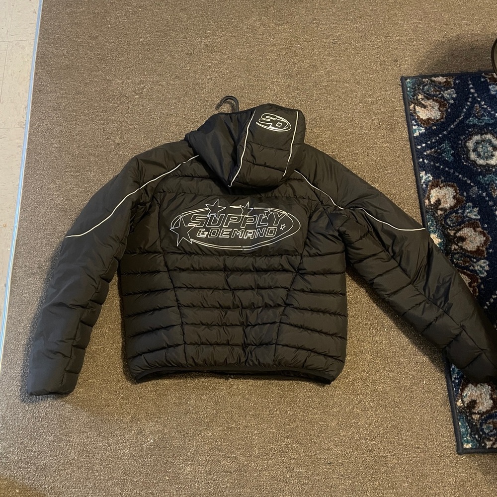 Black SD Puffer Jacket for Men